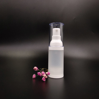 25.7g Bottiglia di pompa di shampoo con tappo a vite / Bottiglia di plastica trasparente per animali per la distribuzione di lozioni cosmetiche