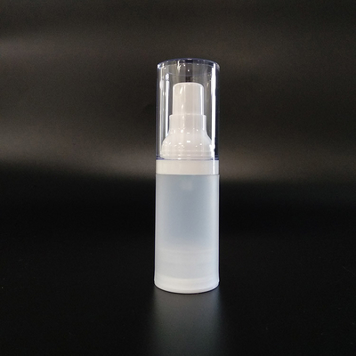 25.7g Bottiglia di pompa di shampoo con tappo a vite / Bottiglia di plastica trasparente per animali per la distribuzione di lozioni cosmetiche