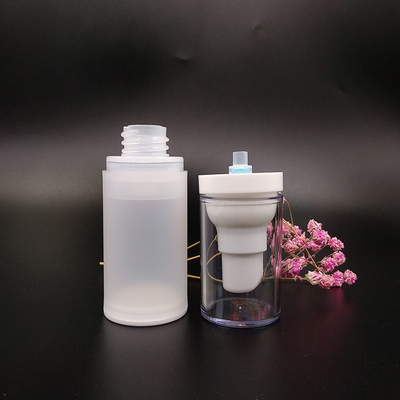 25.7g Bottiglia di pompa di shampoo con tappo a vite / Bottiglia di plastica trasparente per animali per la distribuzione di lozioni cosmetiche