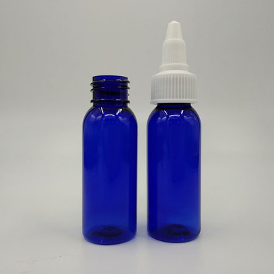 Bottiglia liquida di plastica trasparente a vite da 100 ml con bocca larga per la stampa su misura