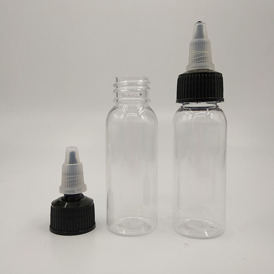 Bottiglie di liquido in plastica a vite personalizzate con applicatori