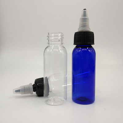 Bottiglie trasparenti in plastica a vite con collo a vite