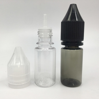 Stampa su misura a colori 10 - 100 ml Bottiglie liquide a vite a prova di bambino trasparenti rotonde E