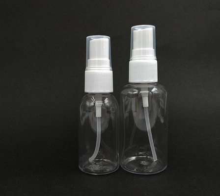 Bottiglia di spray in plastica PET rotonda e liscia per uso quotidiano
