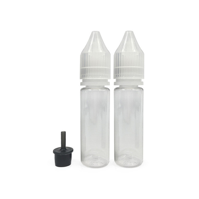Bottiglie in plastica a prova di bambino da 18 mm con tappo a vite per il collo