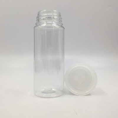 Bottiglie di liquido in PET a forma rotonda trasparente personalizzate con tappo a vite a prova di bambino Capacità 30ml