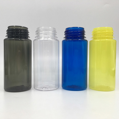 Bottiglie di liquido in PET a forma rotonda trasparente personalizzate con tappo a vite a prova di bambino Capacità 30ml