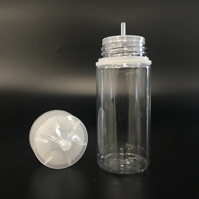 Bottiglia per liquidi PET a 100 ml a tappo a vite a prova di bambini per imballaggi per liquidi con serigrafia