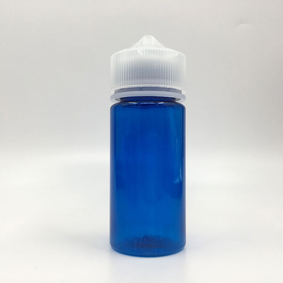 Bottiglie di plastica PET trasparenti da 100 ml con tappi a vite metalliche per liquidi