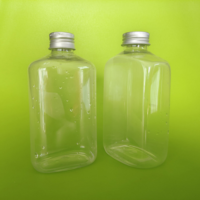 Velo a prova di perdite su bottiglie di tè di latte di plastica in forme quadrate e rotonde