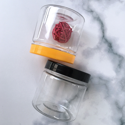 Contenitori di plastica trasparente Bottoni con coperchio di plastica / alluminio