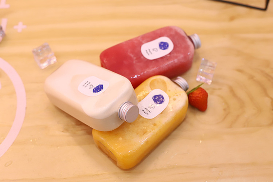 Bottiglie di plastica a prova di perdite con guarnizioni a vite