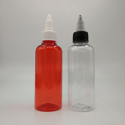 Contenitori di plastica a vite trasparenti/coloriti per il deposito di liquidi