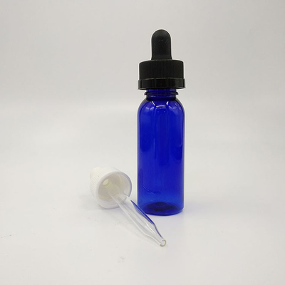 Bottiglie di plastica da 10 ml a 120 ml con superficie liscia e tappi a vite