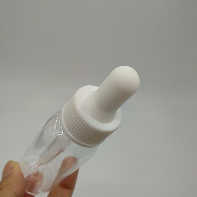 Bottiglie di plastica da 10 ml a 120 ml con superficie liscia e tappi a vite