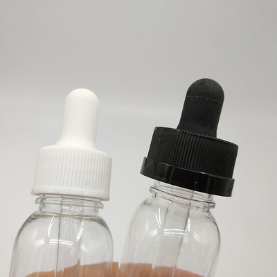 Bottiglie di plastica da 10 ml a 120 ml con superficie liscia e tappi a vite