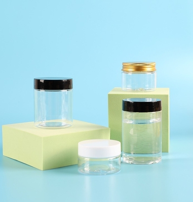 Barattolo per cosmetici in plastica ermetico da 120 ml con guarnizione sensibile alla pressione