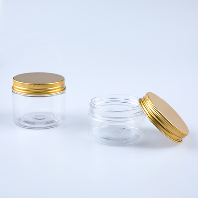 Contenitori cosmetici in plastica trasparente personalizzati con logo opzionale