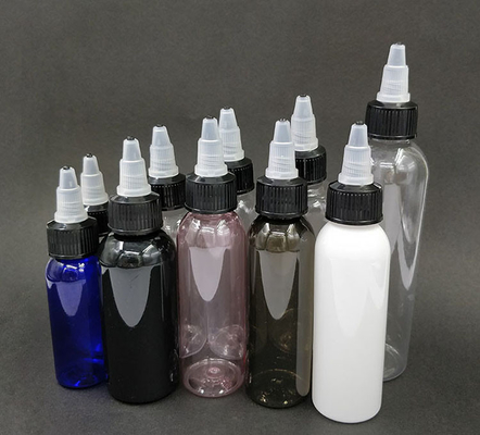 Bottiglia di plastica stampata su misura con tappo a vite per liquidi