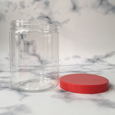 Vaso cosmetico in plastica con decorazione di stampa personalizzata