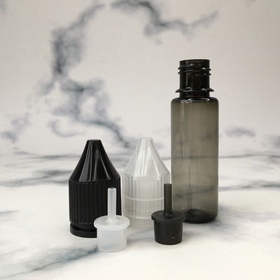 Bottiglia di liquido PET E rotonda personalizzata con colore trasparente per il display del logo del marchio