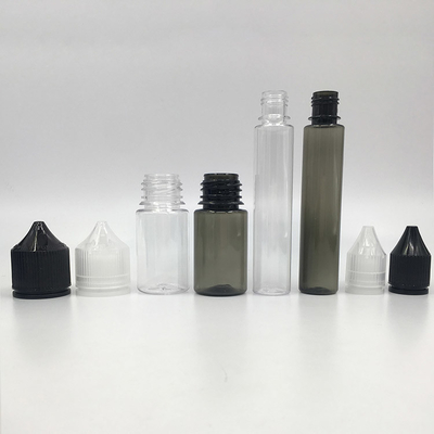 Bottiglia liquida a forma rotonda a prova di bambino da 30 ml E con tappo a vite in stampa su misura