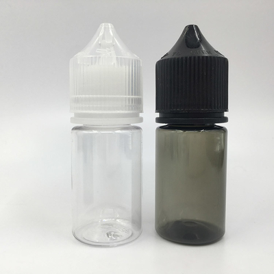 Bottiglia liquida a forma rotonda a prova di bambino da 30 ml E con tappo a vite in stampa su misura