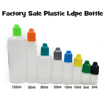 Bottiglia liquida 18mm per collo E 10ml 15ml 30ml 60ml 80ml 100ml per sigaretta elettronica