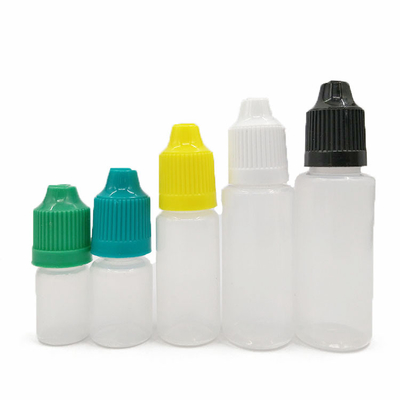 Bottiglia liquida a prova di bambino per collo di tipo E con logo personalizzato e disegno a prova di perdite in 10ml 15ml 30ml 60ml 80ml 100ml di capacità