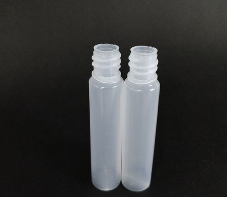 Bottiglia di liquido in plastica rotonda e trasparente in PET con logo personalizzato