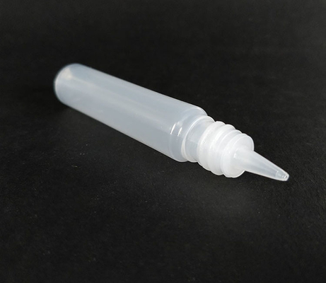 Bottiglia di liquido in plastica rotonda e trasparente in PET con logo personalizzato