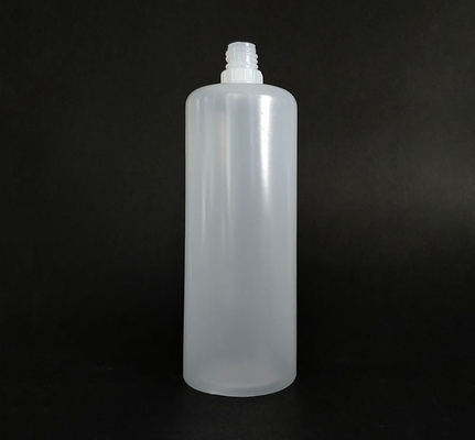 Bottiglia di liquido PET E rotonda da 100 ml con tappo a vite con logo personalizzato stampato