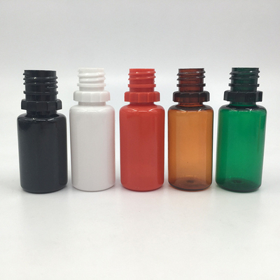 Contenitore per liquidi PET E da 10 a 100 ml con tappo a prova di bambino per la conservazione e la stampa
