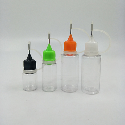 Bottiglie di vetro liquido PET E trasparenti da 30 ml con linee di capacità