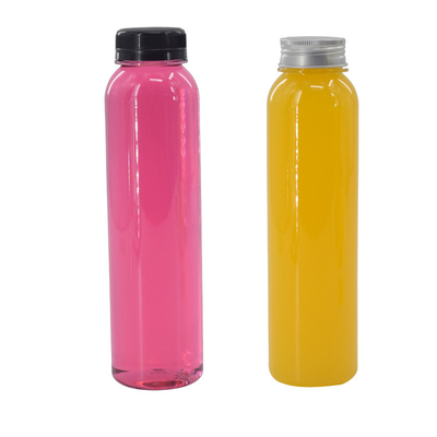 Bottiglie di tè a bolla di plastica a prova di perdite da 350 ml con viti sui coperchi