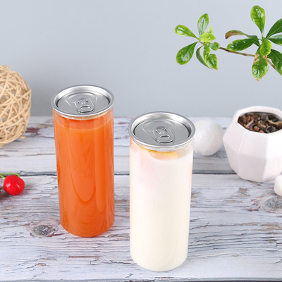 Bottiglie di tè al latte di plastica trasparente e isolante personalizzabili con vite sul coperchio