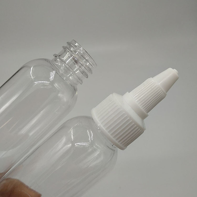 Bottiglie di plastica con tipo di chiusura a vite e rifinitura del collo a vite