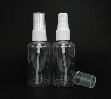 Bottiglia di spruzzo trasparente personalizzata da 100 ml PET con tappo in PP