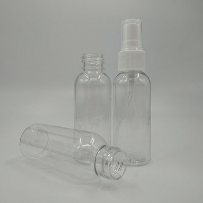 Bottiglia a spruzzo di plastica PET rotonda 10ml 15ml 30ml 50ml 60m 70ml 100ml 200ml 500ml Capacità