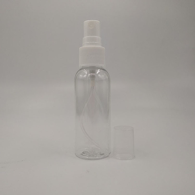 Bottiglia a spruzzo di plastica PET rotonda 10ml 15ml 30ml 50ml 60m 70ml 100ml 200ml 500ml Capacità