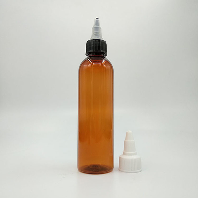 Chiusure a filettatura Bottiglie a vite di plastica trasparente Resistente alle sostanze chimiche per un deposito sicuro