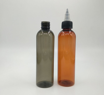 Chiusure a filettatura Bottiglie a vite di plastica trasparente Resistente alle sostanze chimiche per un deposito sicuro