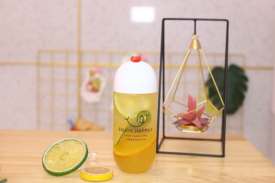 bottiglie di succo di plastica a prova di perdite da 250 ml con viti sul coperchio