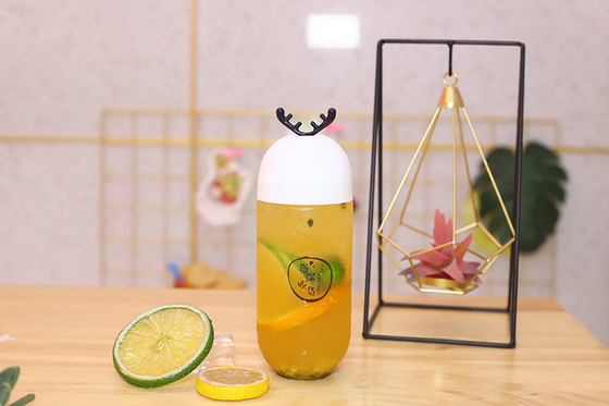 bottiglie di succo di plastica a prova di perdite da 250 ml con viti sul coperchio