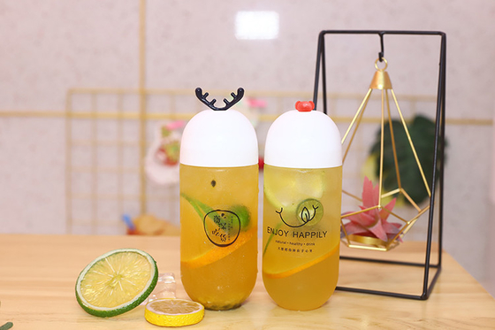 bottiglie di succo di plastica a prova di perdite da 250 ml con viti sul coperchio