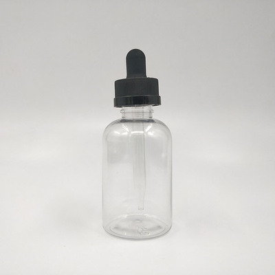Bottiglie di vetro trasparente nero con tappo a vite per liquidi in vari ml 10-120