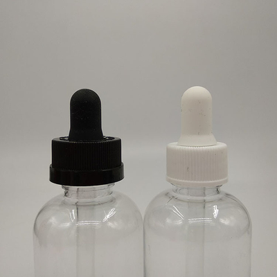 Bottiglie di plastica a goccia con tappo a vite nero trasparente per misure accurate
