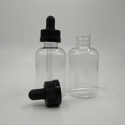 Bottiglie di plastica a goccia con tappo a vite nero trasparente per misure accurate
