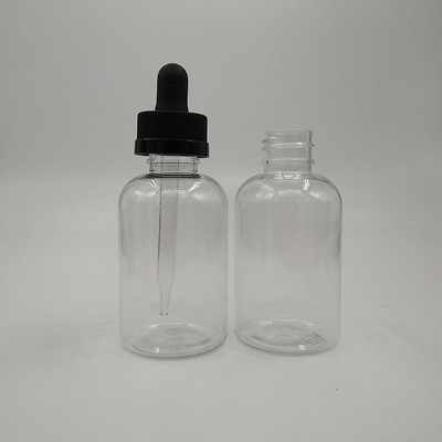 Bottiglie di plastica a goccia con tappo a vite nero trasparente per misure accurate