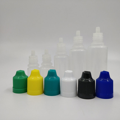 Bottiglie liquide PET E a prova di bambino con logo stampato